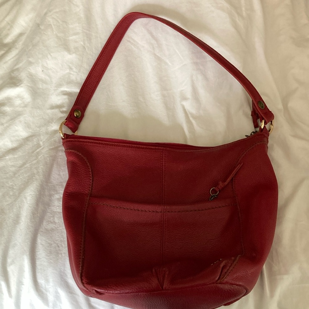 The Sak Red Leather Shoulder Bag